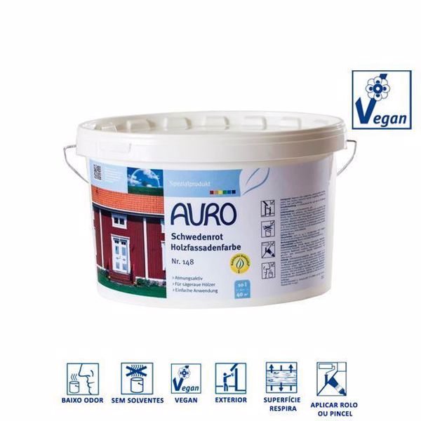 Auro Tinta para Madeira Exterior Vermelho