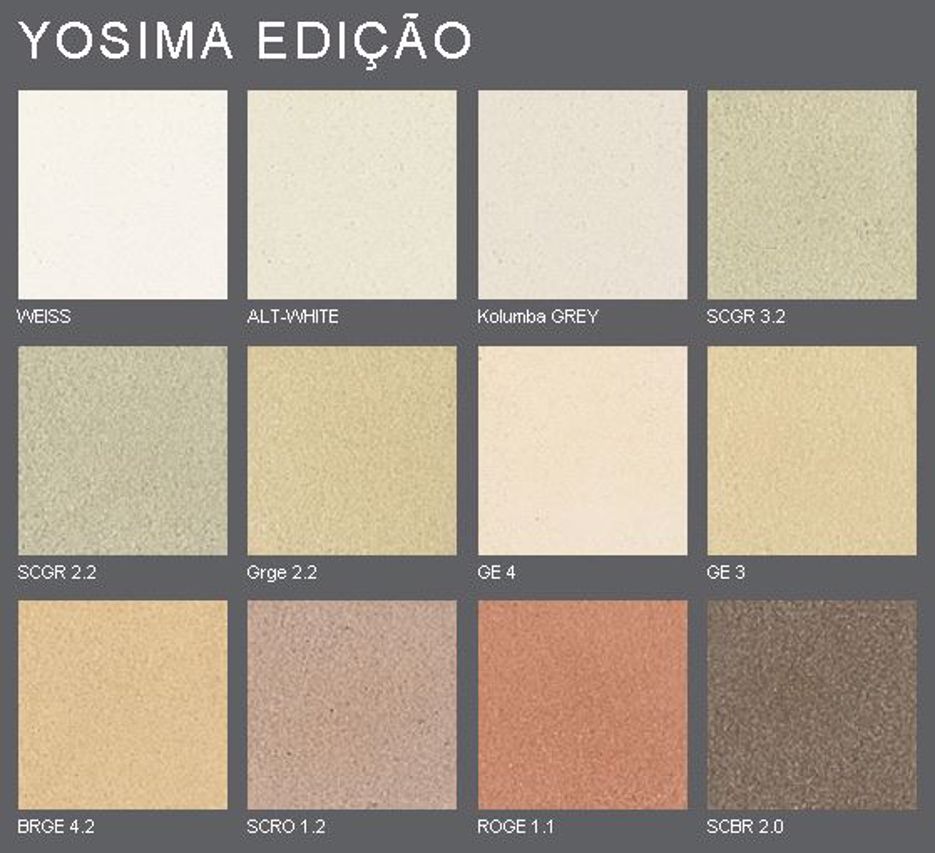 Reboco de argila colorido Yosima – argamassa de acabamento com cores em tons de terra